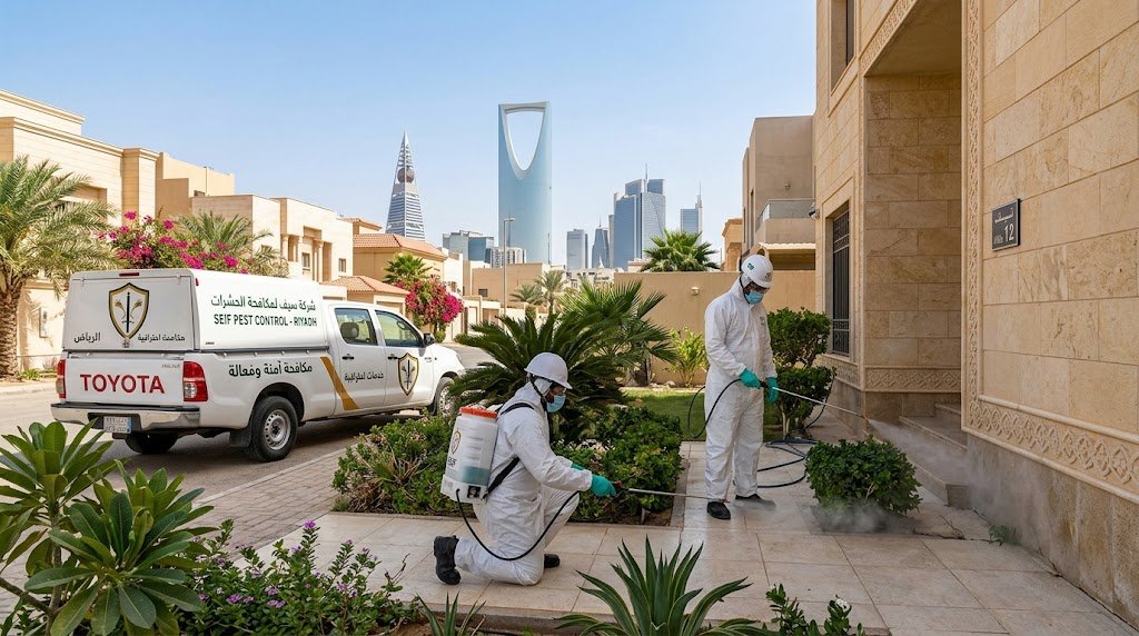 استخدام مبيدات حشرية آمنة مرخصة بالرياض