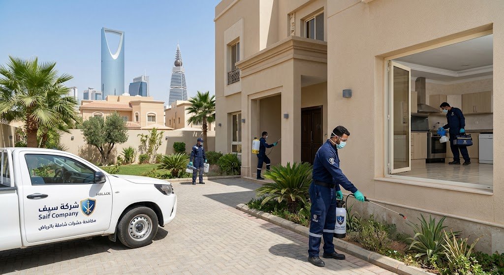مكافحة حشرات في حي العزيزية بالرياض